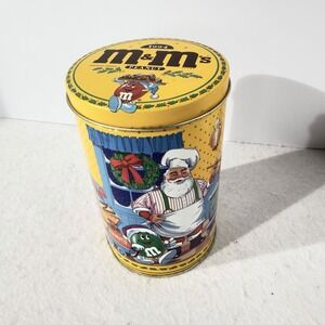 M&M's 1994 Santa's Kitchen Peanut Christmas Limited Edition Tin Vtg Collectible